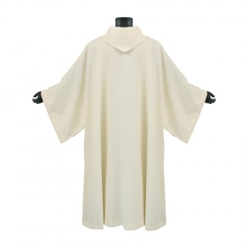 Ivory Alb with Monastic Collar