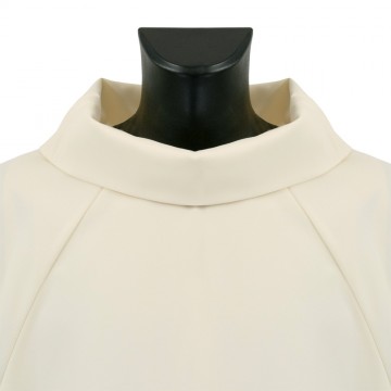 Ivory Alb with Monastic Collar