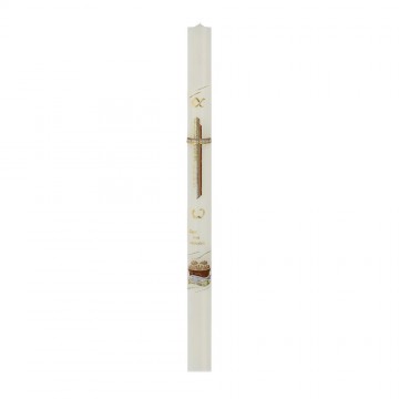 Paschal Candle in White Wax...