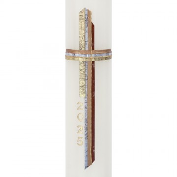 Paschal Candle in White Wax...