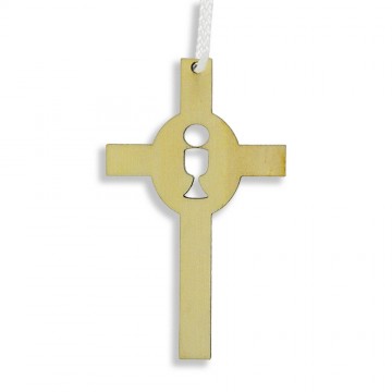 First Communion Cross in Wood