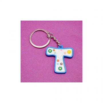Tau Cross Keychain made of...
