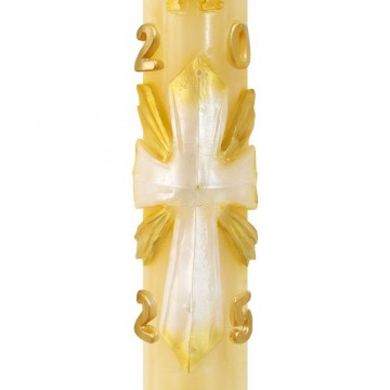 Easter Candle in Yellow Wax...
