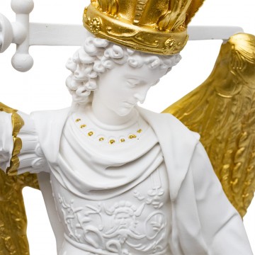 Statua Bianca+Oro San...