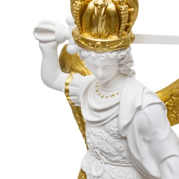 Statua Bianca+Oro San...