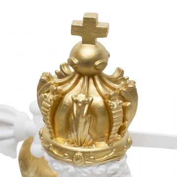 Statua Bianca+Oro San...