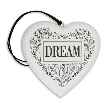 Wooden Heart Plaque DREAM