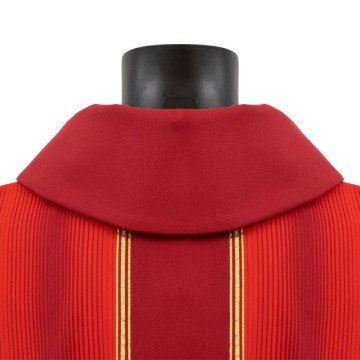 Red Striped Chasuble with...