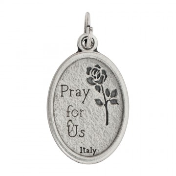 Silver-Plated Saint Rita Medal