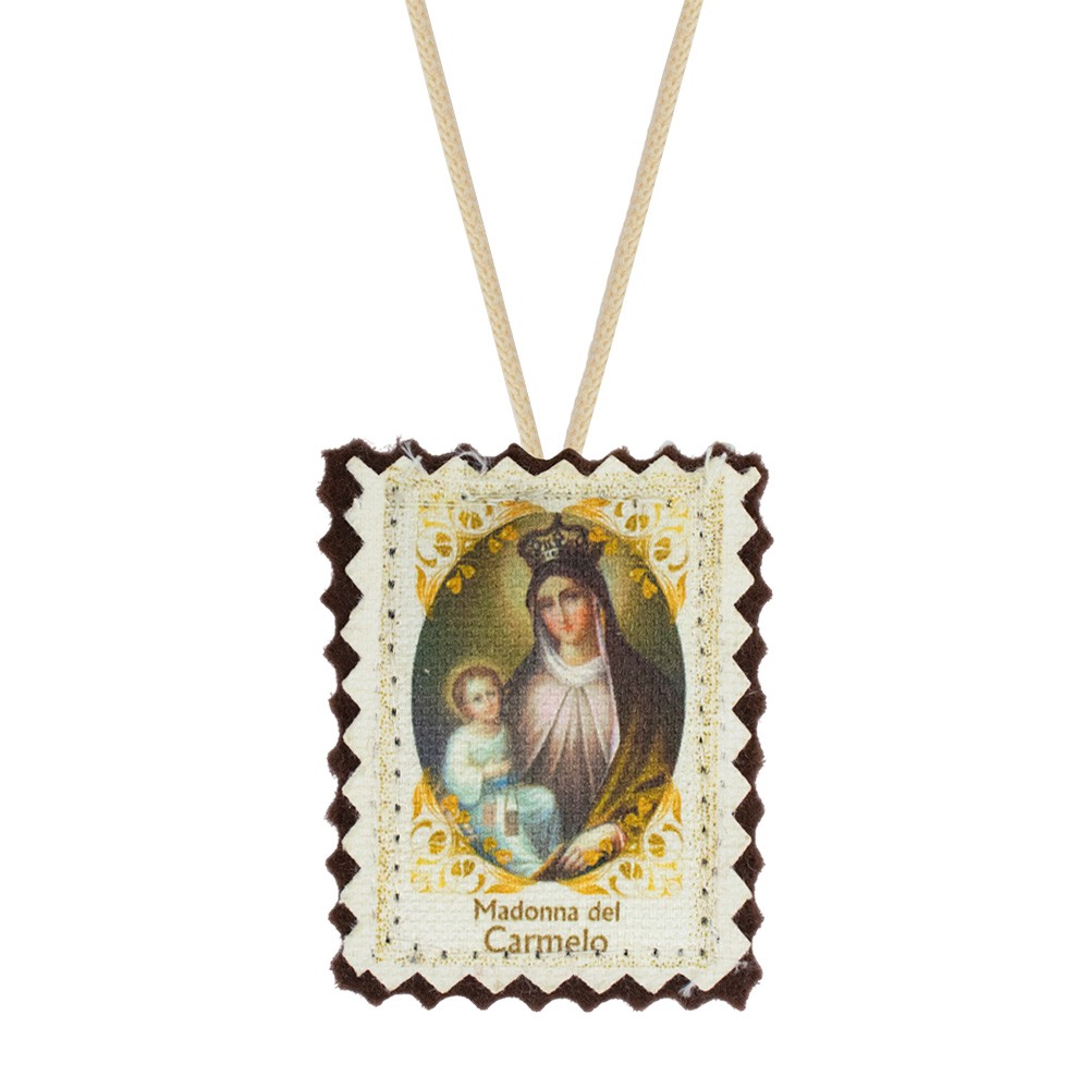 Brown Scapular of Our Lady of Mount Carmel and the Sacred Heart | Myriam
