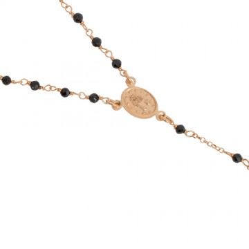 925 Rose Silver Rosary with...