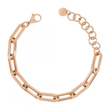 Rose Steel Chain Bracelet