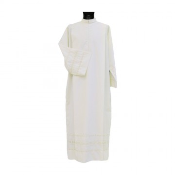Ivory Alb with Embroidery