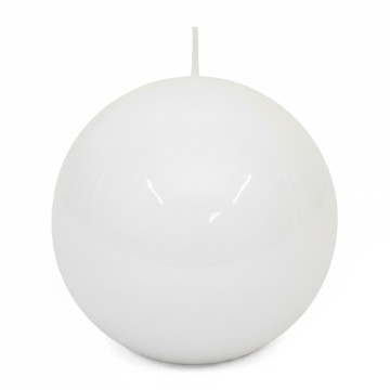 Glossy White Sphere Candle...