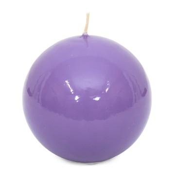 Glossy Purple Sphere Candle...
