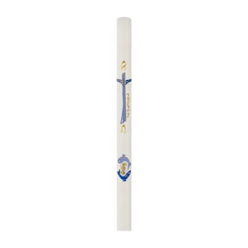 Paschal Candle in White Wax...