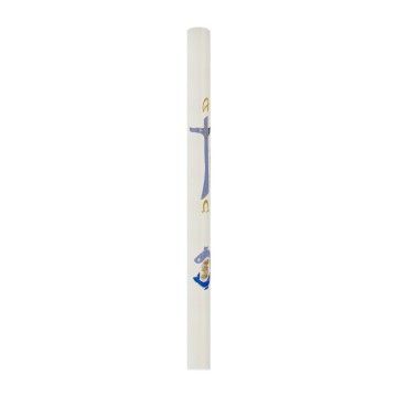 Paschal Candle in White Wax...