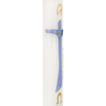 Paschal Candle in White Wax...