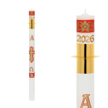 Painted Candle for Paschal...