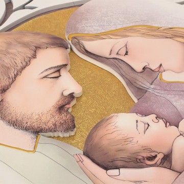 Round Holy Family Wall...