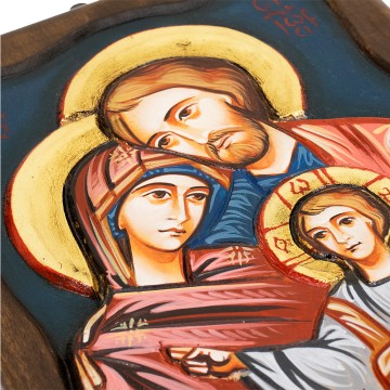 Hand-Painted Holy Family...