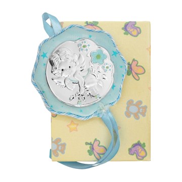 Light Blue Crib Medal with...