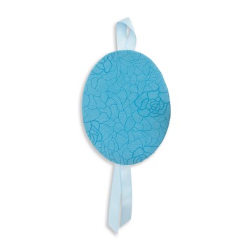 Light Blue Oval Crib Medal...