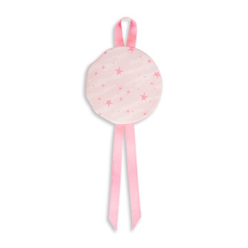 Pink Round Crib Plaque with...