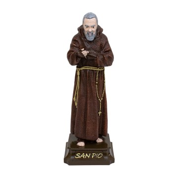 Saint Pio Enameled Statue H...