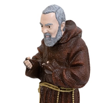 Saint Pio Enameled Statue H...