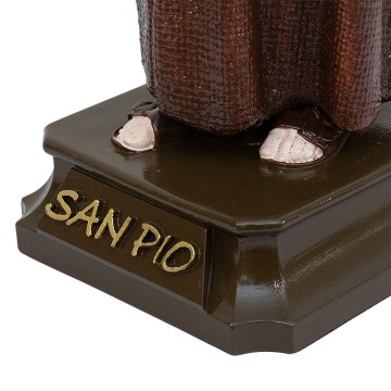 Saint Pio Enameled Statue H...