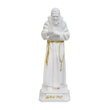 Saint Pio Statue White and...