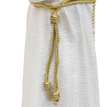 White and Gold Saint Pio...