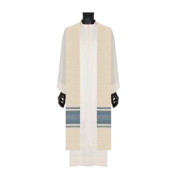 Ivory Marian Stole in Wool...