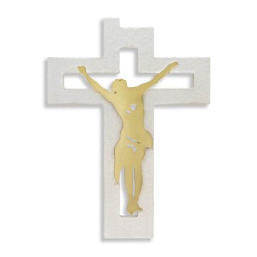 Modern Wooden Crucifix with...