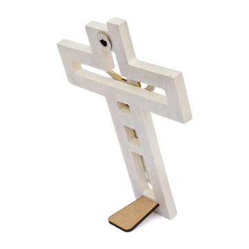 Modern Wooden Crucifix with...