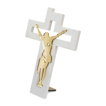 Modern Wooden Crucifix with...