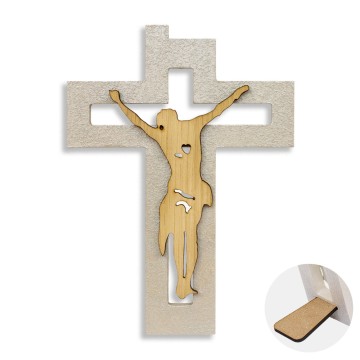 Wooden Crucifix with Oak...