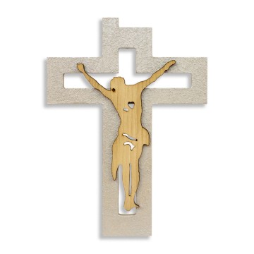 Wooden Crucifix with Oak...