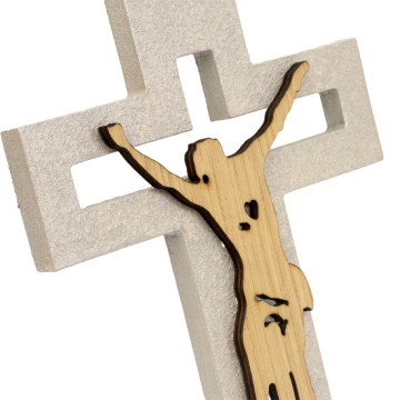 Wooden Crucifix with Oak...