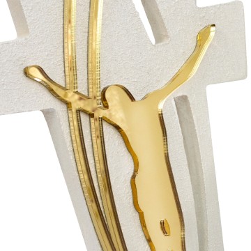MDF Crucifix with Gold...