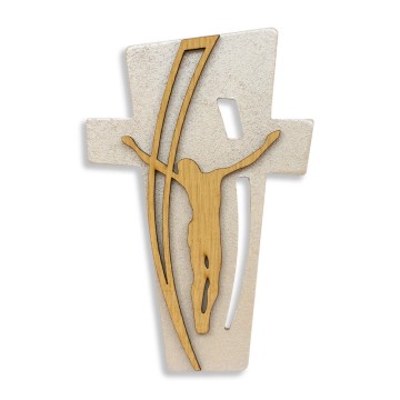 MDF Crucifix with Oak Christ