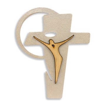 Wooden MDF Crucifix with...