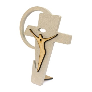 Wooden MDF Crucifix with...