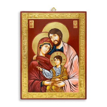 Hand-Painted Holy Family...