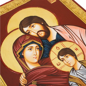 Hand-Painted Holy Family...