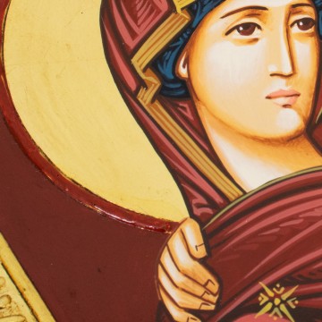 Hand-Painted Holy Family...