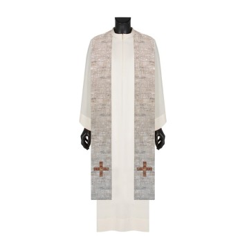 Ivory Priest Chasuble with...