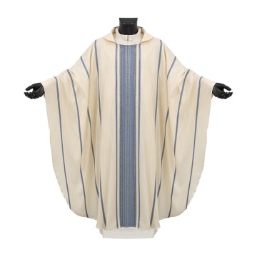 Ivory and Blue Handwoven...