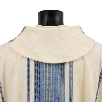Ivory and Blue Handwoven...